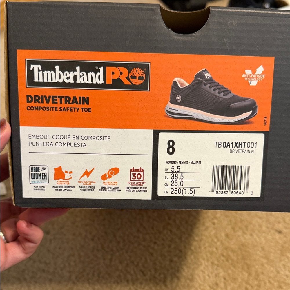 Timberland PRO Drivetrain Composite Toe Sneakers - Black and Gray